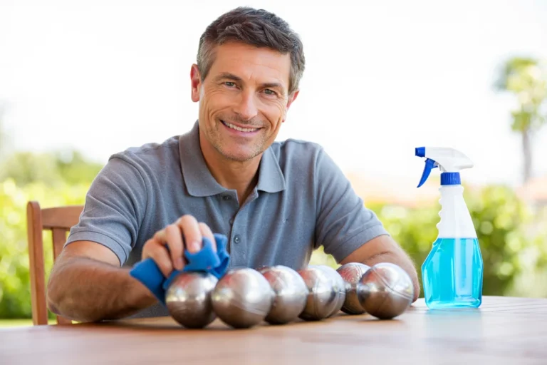 nettoyer boules de pétanque