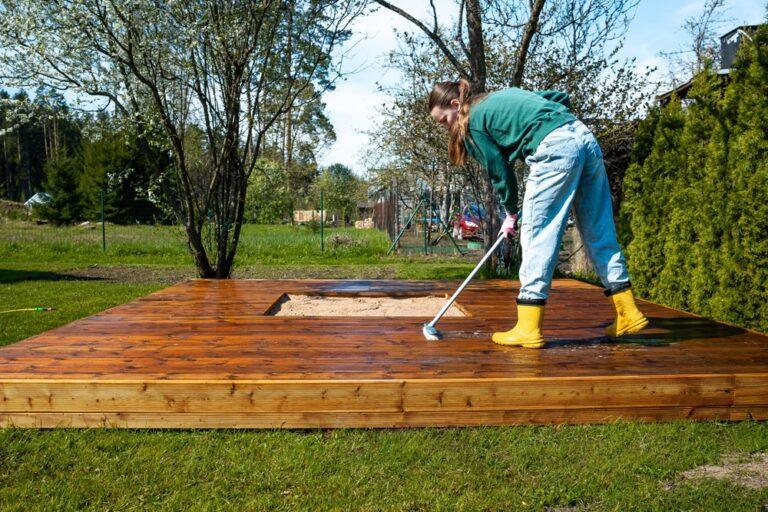 Nettoyage terrasse en bois