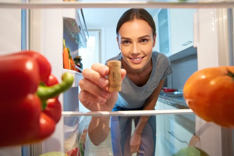 bouchon de liege dans frigo