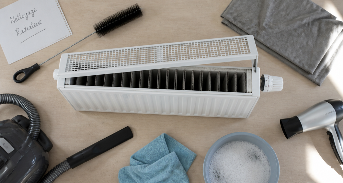 Nettoyer un radiateur avec grille : 4 étapes pour un chauffage efficace et sain comment nettoyer un radiateur avec grille, outils et poussière