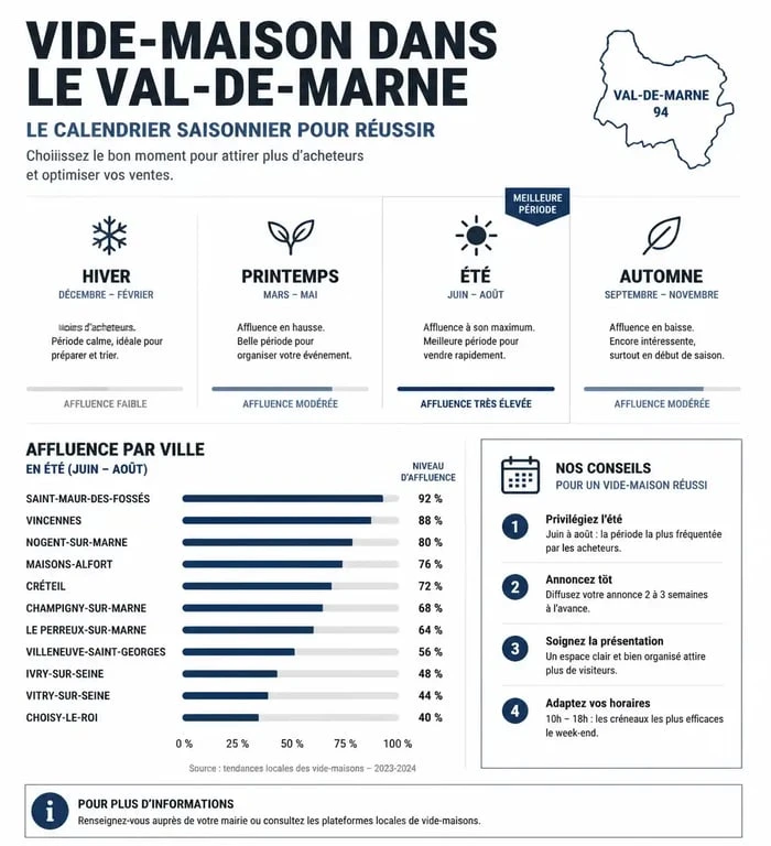 Calendrier idéal pour organiser un vide-maison 94 dans le Val-de-Marne