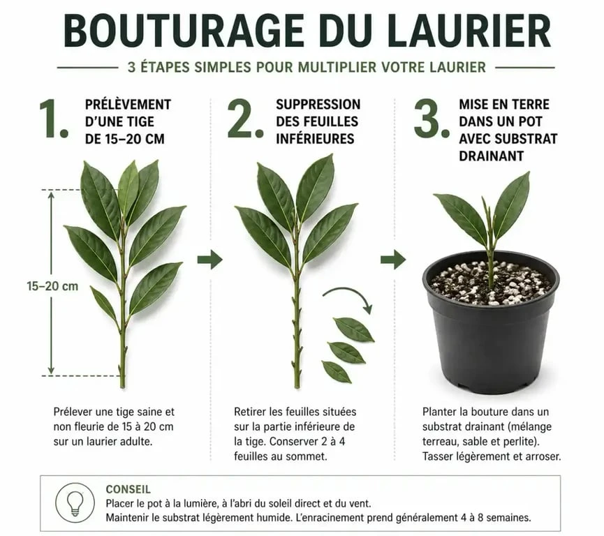 Étapes pour réussir la bouture de laurier rose