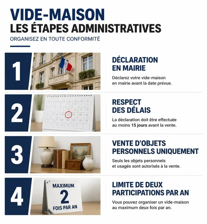 Étapes administratives pour organiser un vide maison 85 en Vendée
