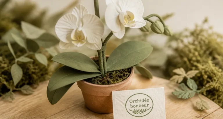 Offrir une orchidée porte malheur : orchidée Phalaenopsis blanche en pot