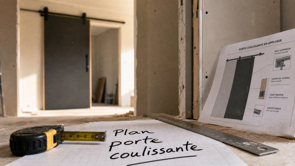 Plan porte coulissante : aménagement, mesure et rail coulissant