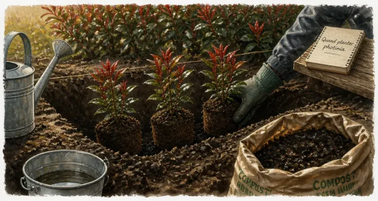 Quand planter photinia pour une haie dense
