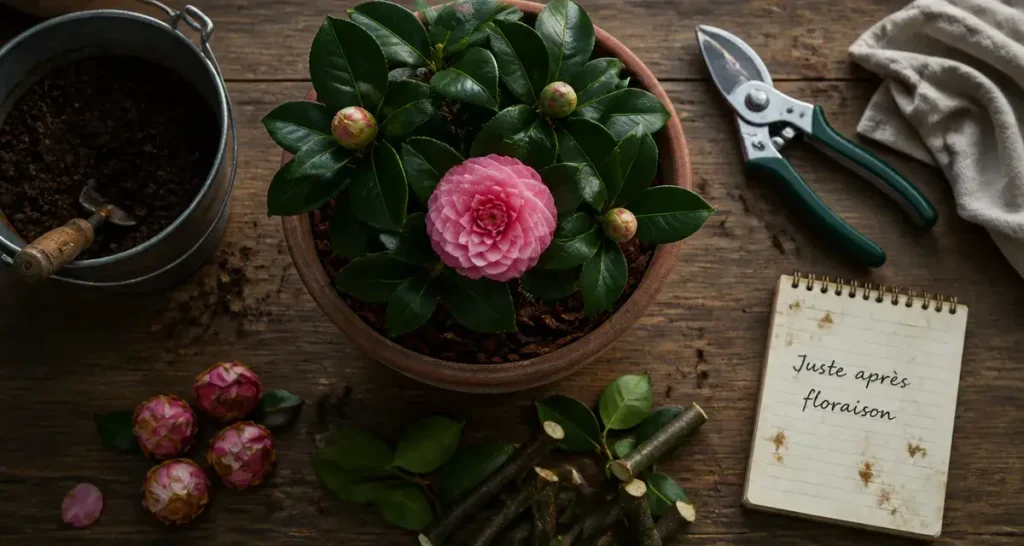 Quand tailler camelia : floraison sans sacrifier les boutons