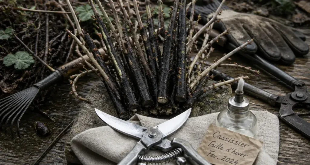 Quand tailler les cassissiers : taille du cassissier, branches et bourgeons visibles