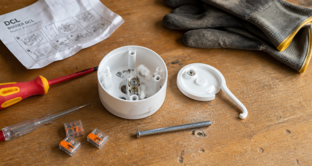 remplacer crochet dcl par vis sur plan de travail