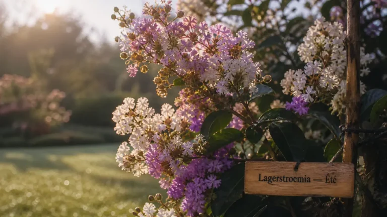 Quand le lilas des Indes fleurit-il ? De juillet à septembre, avec soleil, chaleur et taille légère Lila des indes floraison, panicules blanches, mauves et roses en été