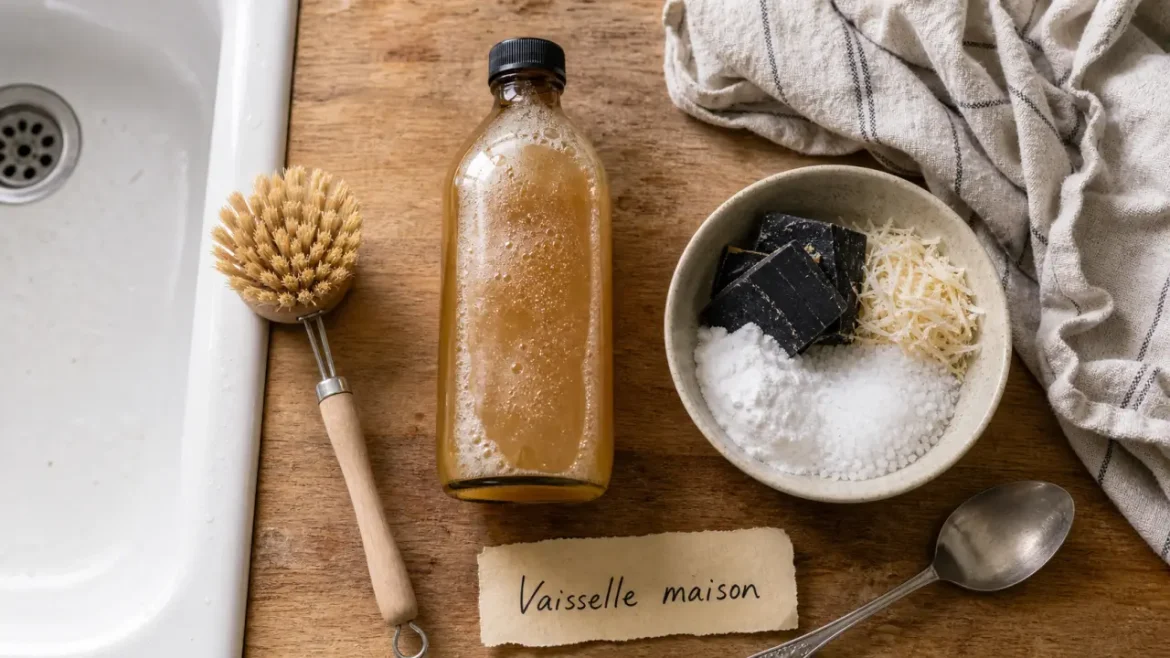 Quel produit vaisselle maison choisir pour la mousse, le gras et l’eau dure ? Recette produit vaisselle maison : savon noir et bicarbonate contre le gras et l’eau dure