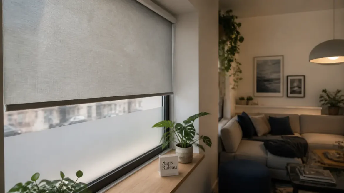 Occulter une fenêtre sans rideau : les solutions pour garder l’intimité sans perdre la lumière Comment occulter une fenêtre sans rideau : store enrouleur et film dépoli pour l’intimité