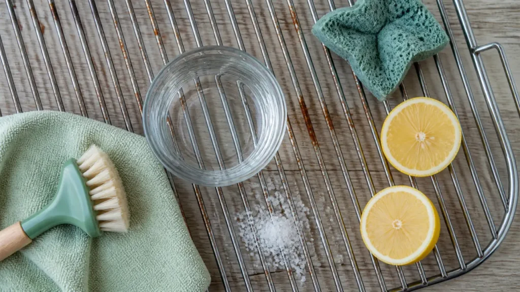Enlever rouille grille barbecue avec citron et vinaigre blanc