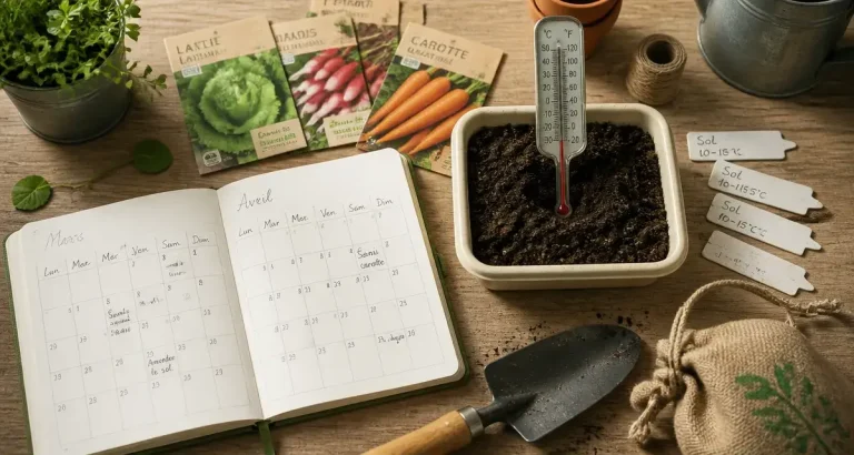Calendrier des plantations potager : semer et planter au bon moment