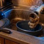 Canalisation bouchée : ventouse et furet pour déboucher un évier