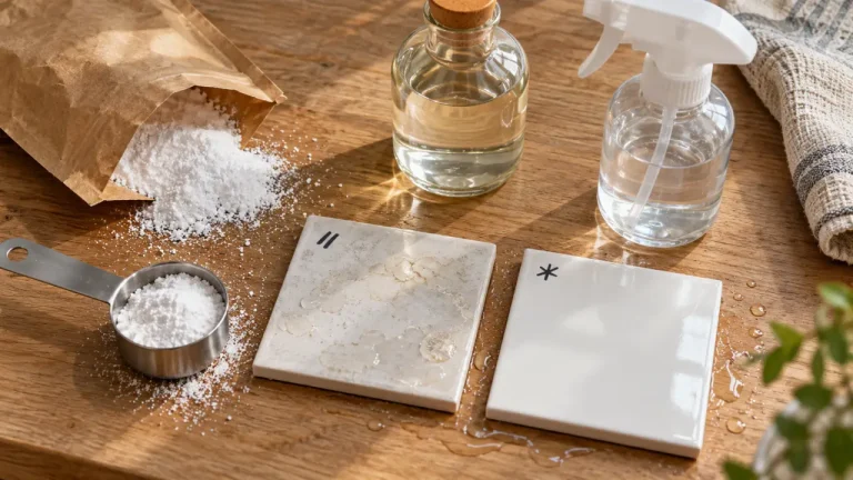 Acide citrique vinaigre blanc pour enlever le tartre sur faïence