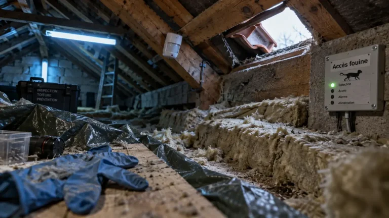 Comment se débarrasser des fouines de toit : inspection trappe sous toiture