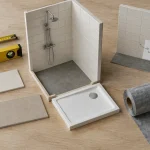 Faïence pour douche grands formats : moins de joints, entretien facile