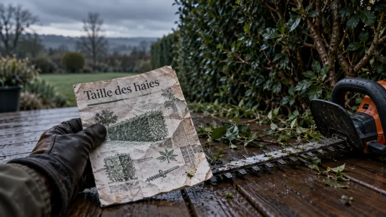 Interdiction de tailler les haies : notice et taille-haie près d’une haie dense