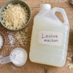 Lessive maison cristaux de soude en bidon, recette 2 litres
