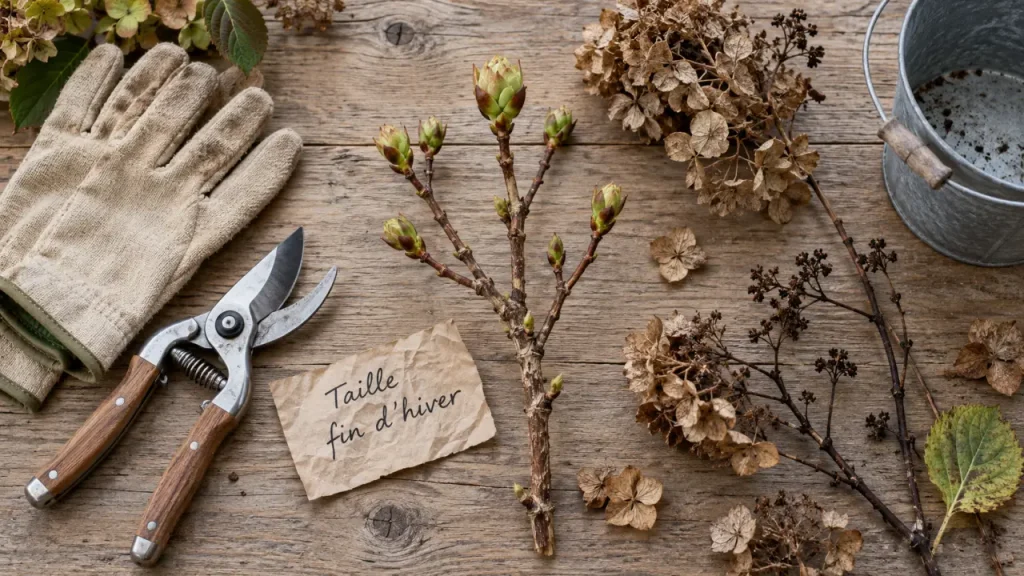 Quand tailler un hortensia : sécateur et bourgeons fin d’hiver